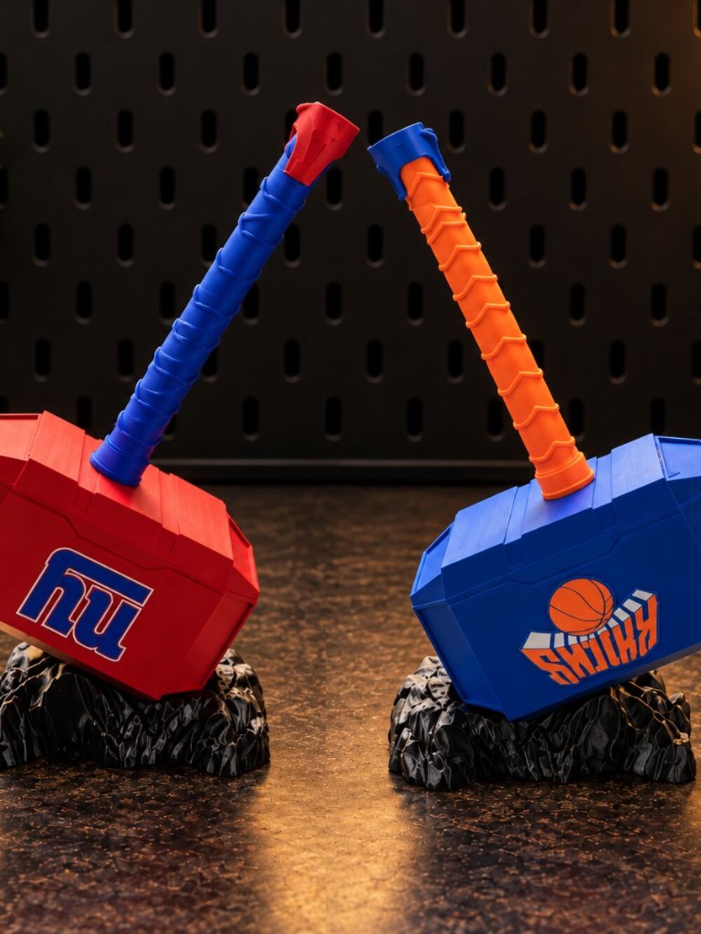 New York Double Pack, Thor Hammer Giants and Knicks w/wall mounts & rock stands